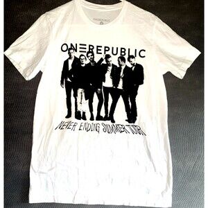 ONE REPUBLIC 2022 Never Ending Summer Tour Brooklyn New York Size Medium White